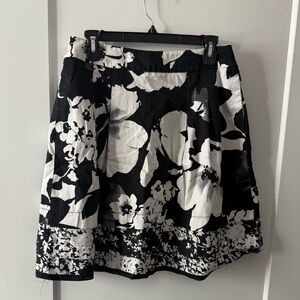 White House Black Market Floral Skirt
